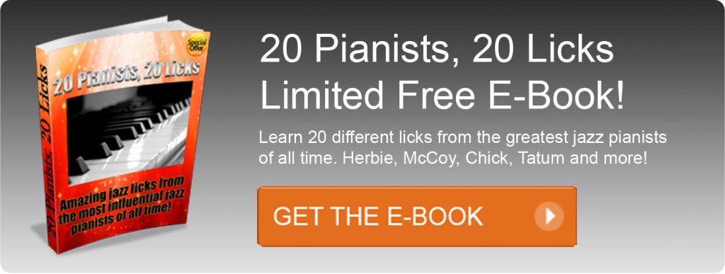 Learn Jazz Piano Licks from 20 Great jazz pianists