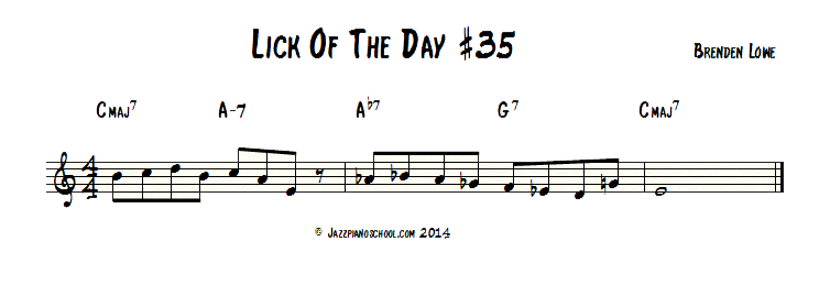 azz Piano Lick Of The Day #35 - I-VI-bVI-V Turnaround