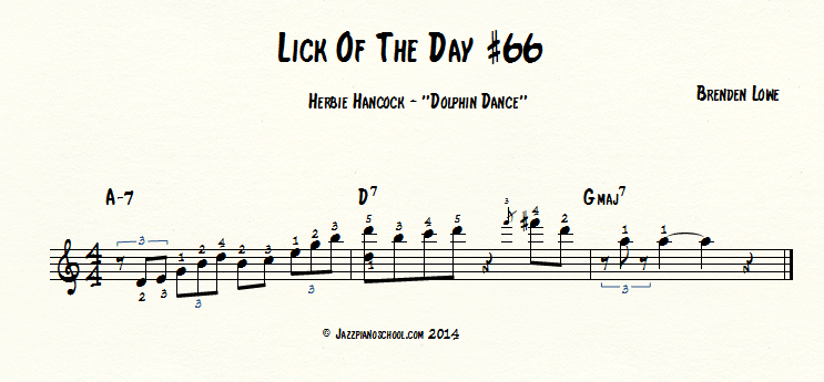 Jazz Piano Lick Of The Day #66 - Herbie Hancock - 