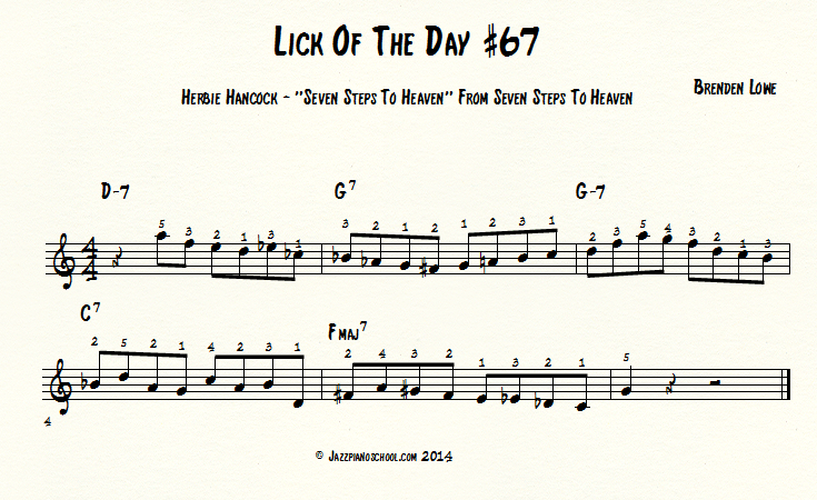 Jazz Piano Lick Of The Day #67 - Herbie Hancock - 