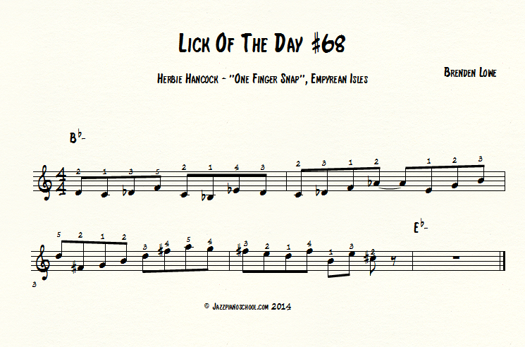 Jazz Piano Lick Of The Day #68 - Herbie Hancock - 