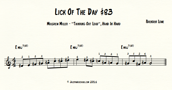 Jazz Piano Lick Of The Day #83 - Mulgrew Miller, 