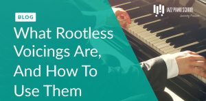 practice rootless voicings with ireal pro